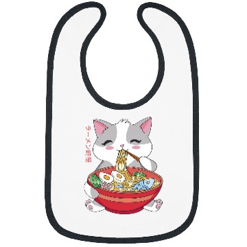 Discover Ramen Cat Japanese Graphic Bibs