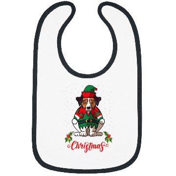 Discover Merry Christmas Australian Shepherd Aussie Dog Gift Bibs