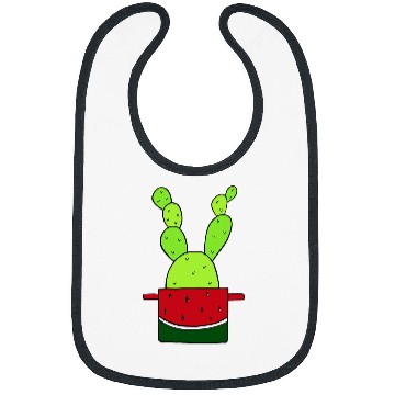 Discover Watermelon Pot Cactus Bibs