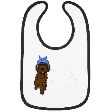 Discover Womens Doodle Mama Funny Labradoodle Goldendoodle Lover Bibs