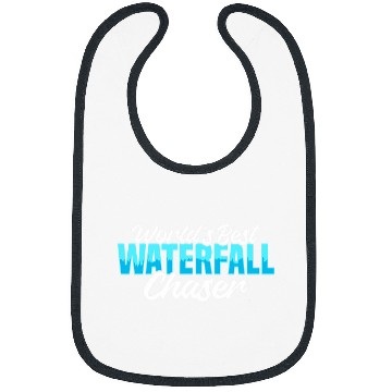 Discover Waterfall Chasing Mountain Hiking Hiker Waterfall Lover Bibs