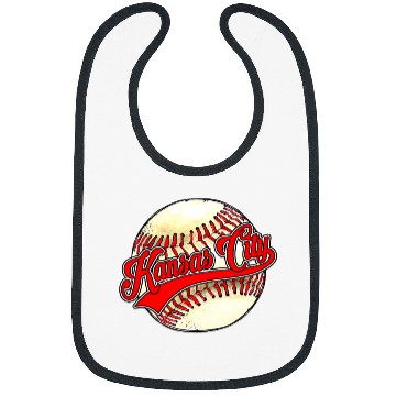 Discover vintages Kansas Cityscape Funny Baseball Lover Player Bibs