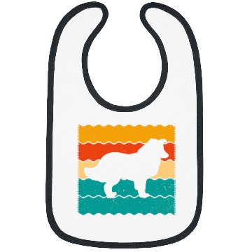 Discover Rough Collie Retro vintages 70s 80s Style Bibs