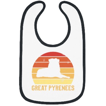 Discover vintages Retro Great Pyrenees Dog Lover Bibs