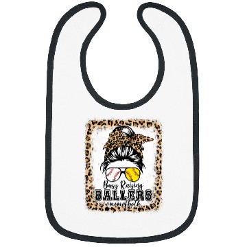 Discover Womens Messy Bun Softball Baseball Mom Of Both Mothers Day Bibs