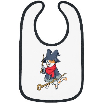 Discover Wizard and magician 2magic cat Bibs
