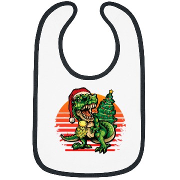 Discover xmass Dinosaur TRexs Tree Christmas Lights Bibs