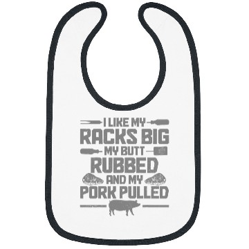 Discover Mens BBQ Grill Grilling Butt Rubbed 2My Pork Pulled Funny Chef 22 Bibs
