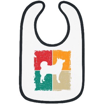 Discover Norwegian Elkhound Retro vintages 70s 80s Style 2 Bibs