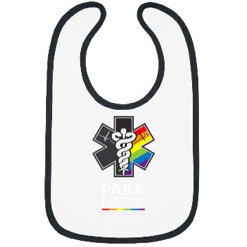 Discover Paramedic Serving With Pride Rainbow Gay LGBT EMS Bibs