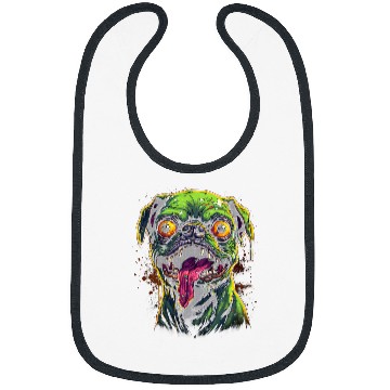 Discover Zombie Pug Bibs
