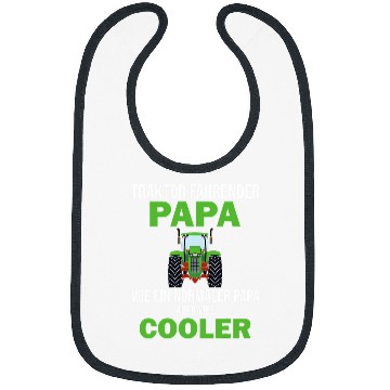 Discover Tractor Driving Dad Farmer Bibs