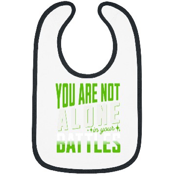 Discover You Are Not Alone In Your Battles Mental Health Awareness Bibs