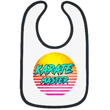 Discover 1980s Retro Karate Master Bibs