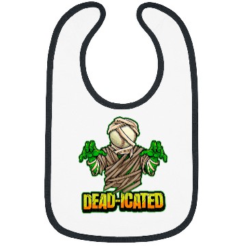 Discover Zombie Baseball Player Scary Baseball Halloween Bibs