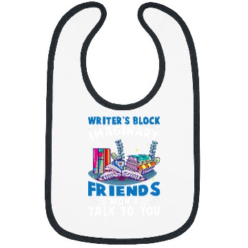 Discover Writers Block Imaginary Friends Wont Talk To You Author Bibs