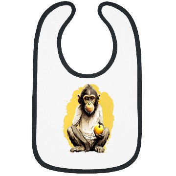 Discover Monkey Playing Forest Bibs