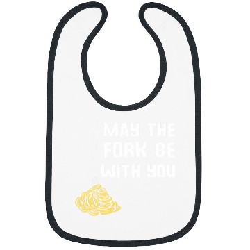 Discover May The Fork Be With You Kitchen Cooking Chef Puns Spaghetti Bibs