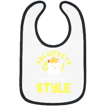 Discover Architect Cat Lover Architecture Engineer Kawaii Art Bibs
