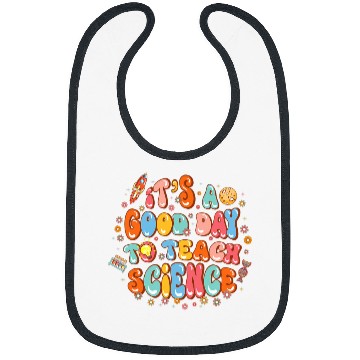 Discover Its a Good Day to Teach Science Teacher Gift Groovy Retro Bibs