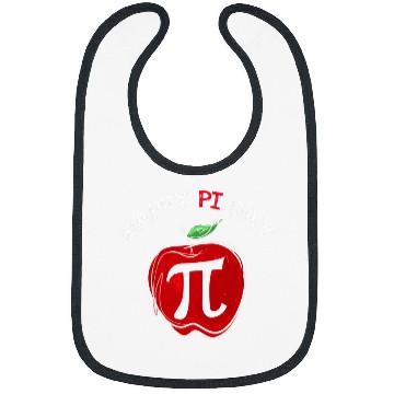 Discover apple pi day math lover teacher student Bibs