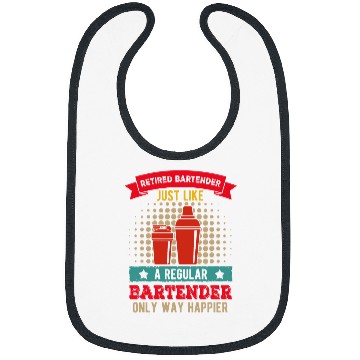 Discover vintages Retired Bartender Regular Bartender Only Happier Bibs