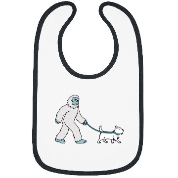 Discover yetis Walking Westie Cryptozoology Dog Bibs