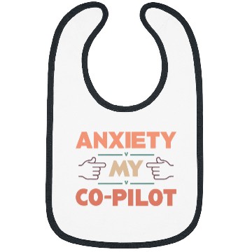 Discover anxietys My CoPilot Funny Sarcastic Airplane Plane Space Bibs