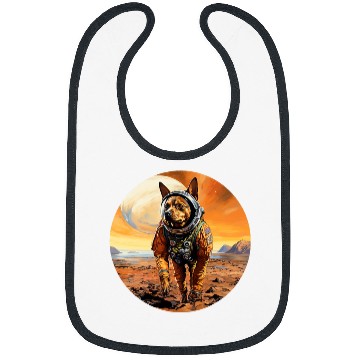 Discover Miniature Pinscher Mars Funny Dog Astronaut Bibs