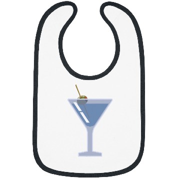 Discover Martini Glass Green Olive Bartender Vodka Gin Cocktail Drink 23 Bibs