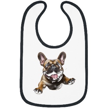 Discover Jumping French Bulldog Bibs