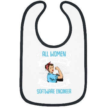 Discover Developer Programmer Women Created Equal Software Engineer Bibs