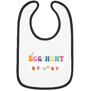 Discover Easter Egg Hunt Supervisor Retro Groovy Egg Hunt Supervisor Bibs
