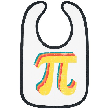 Discover Pi Day 2024 Funny Math Teacher 314 Student Retro Symbol Bibs