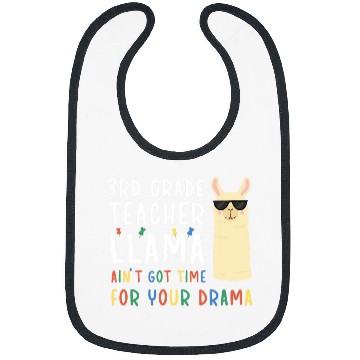 Discover 3rd Grade Teacher Llama Third Grade Teacher Bibs