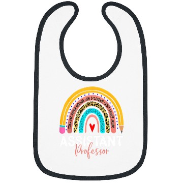 Discover Assistant Professor Leopard Rainbow Back To School 1 Bibs