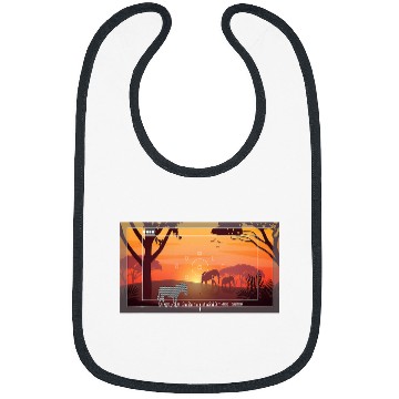 Discover Photography Zebra Pun Video Camera Bibs