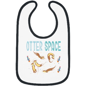 Discover Otter Space Animal Astronaut Science Astronomy Bibs