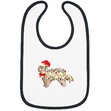 Discover newfoundland dog christmas light xmass mom dad s Bibs