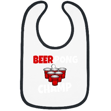 Discover Beer Pong Champ Beer Student Alcohol Bibs
