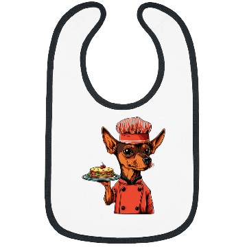 Discover Miniature Pinscher Chef Funny Dog Cooking Bibs