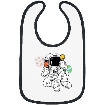 Discover Astronaut Space Cream Astronomer Or Scientist Bibs