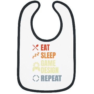 Discover Eat Sleep Game Design Repeat Video Game Producer Bibs