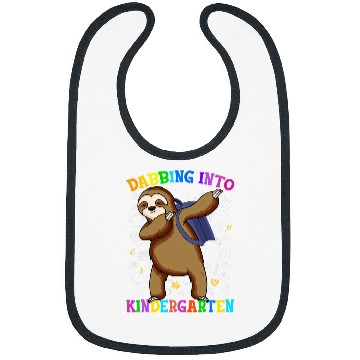 Discover Funny Sloth Into Kindergarten Student Back To School Bibs