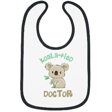 Discover Funny Koala Doctor Med Student Graduation Gift Idea Bibs