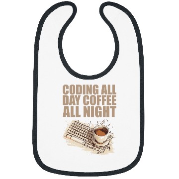 Discover caffeines Coder Software Developer Engineer Coffee Programmer 3 Bibs