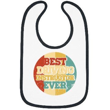 Discover Driving Teacher Driving Instructor Ever Circle Vintage Bibs