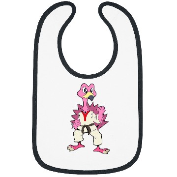 Discover Comic Flamingo does Karate Bibs