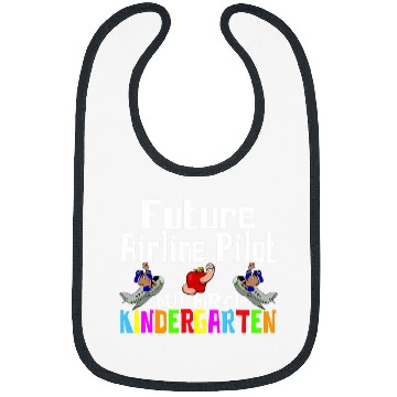Discover Funny Kindergarten Back To School Future Airline Pilot Bibs