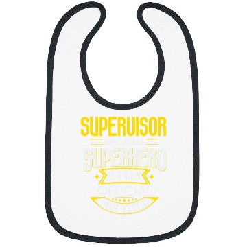 Discover Supervisor Idea Funny Superhero Job Supervisor Bibs